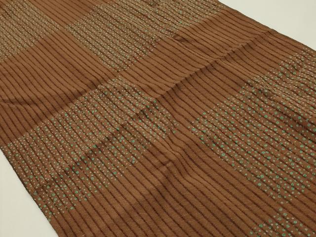 平和屋着物＊夏物　和装小物　帯締め・帯揚げセット　レース組　市松模様　大小霰　金糸　逸品　未使用　AABL1909ay