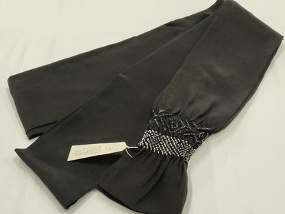 平和屋着物▼男性　和装小物　兵児帯2点セット　黒・緑色系　逸品　AABL1927ay