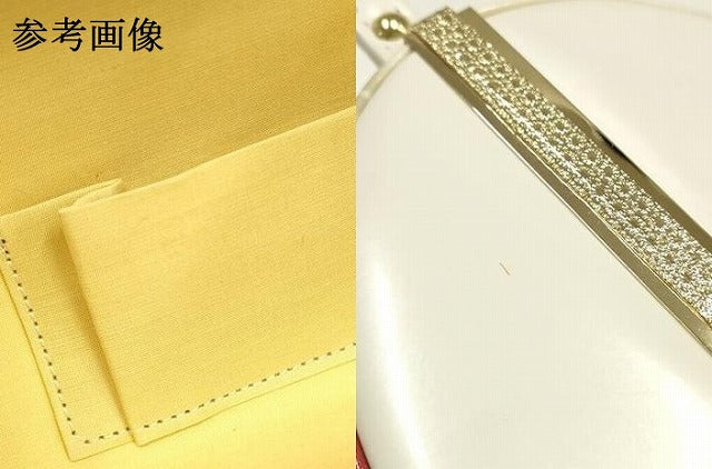 平和屋着物▼和装小物　和装バッグ　振袖用　ハンドバッグ　花柄　銀彩　暈し　逸品　AABL1934ay