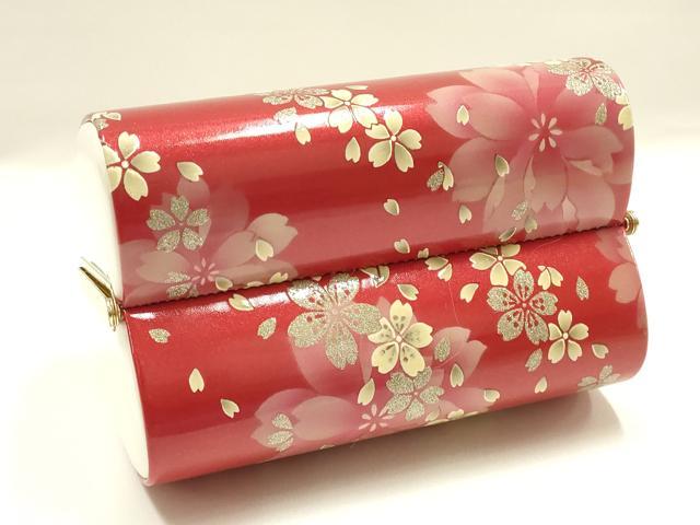 平和屋着物▼和装小物　和装バッグ　振袖用　ハンドバッグ　花柄　銀彩　暈し　逸品　AABL1934ay
