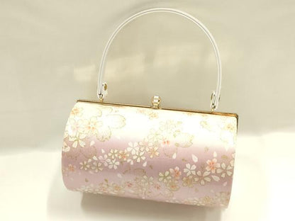 平和屋着物▼和装小物　和装バッグ　振袖用　ハンドバッグ　花柄　金彩　暈し　逸品　AABL1935ay