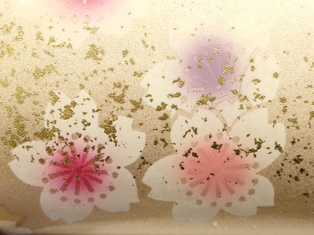 平和屋着物▼和装小物　和装バッグ　振袖用　ハンドバッグ　花柄　金彩　暈し　逸品　AABL1936ay