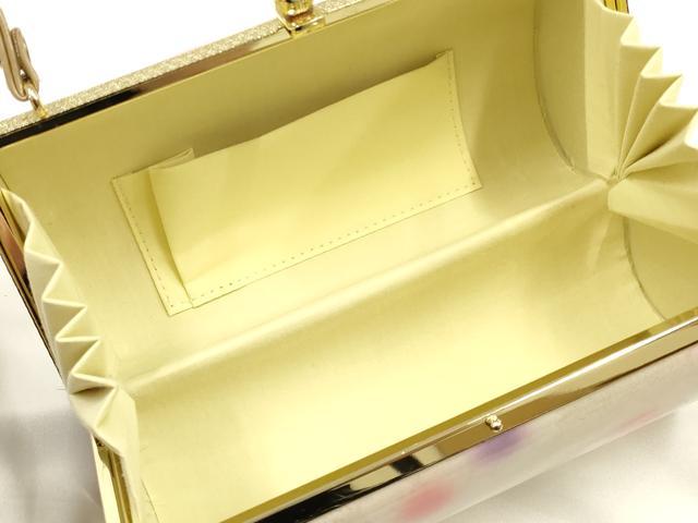 平和屋着物▼和装小物　和装バッグ　振袖用　ハンドバッグ　花柄　金彩　暈し　逸品　AABL1936ay
