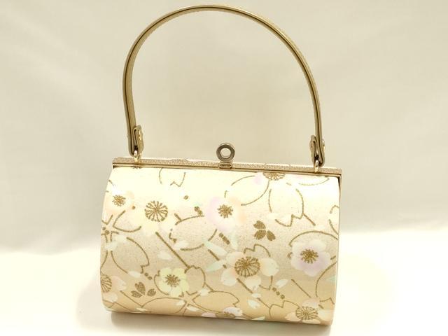 平和屋着物▼和装小物　和装バッグ　振袖用　花柄　金彩　暈し　逸品　AABL1937ay