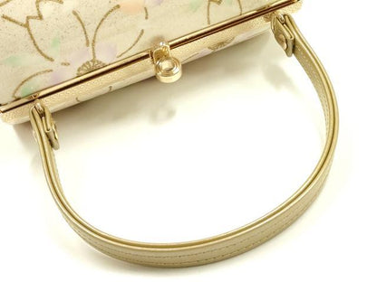 平和屋着物▼和装小物　和装バッグ　振袖用　花柄　金彩　暈し　逸品　AABL1937ay
