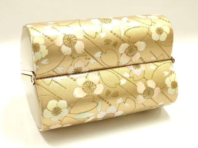 平和屋着物▼和装小物　和装バッグ　振袖用　花柄　金彩　暈し　逸品　AABL1937ay