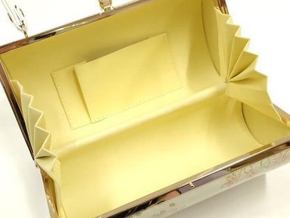 平和屋着物▼和装小物　和装バッグ　振袖用　ハンドバッグ　花柄　金彩　暈し　逸品　AABL1938ay