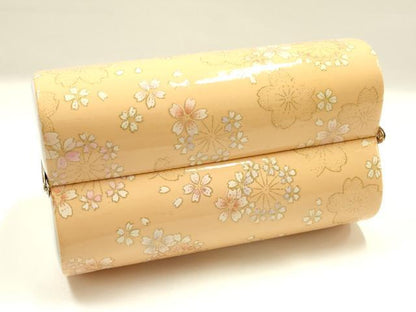 平和屋着物▼和装小物　和装バッグ　振袖用　ハンドバッグ　花柄　金彩　暈し　逸品　AABL1939ay