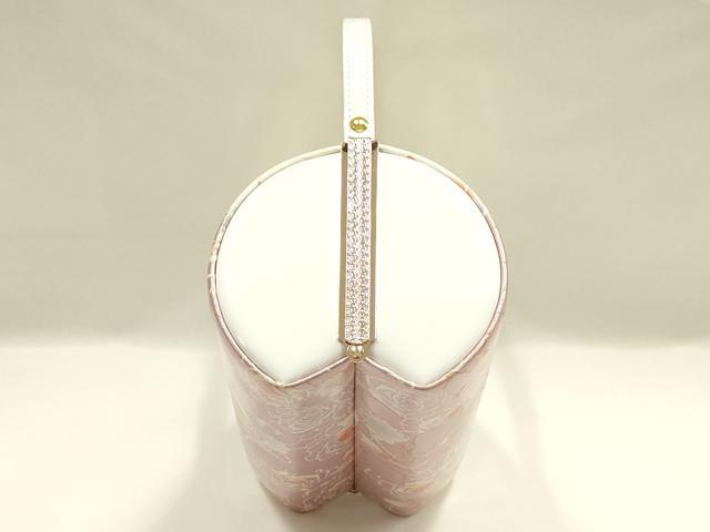 平和屋着物▼和装小物　和装バッグ　振袖用　ハンドバッグ　花柄　金糸　暈し　逸品　AABL1941ay