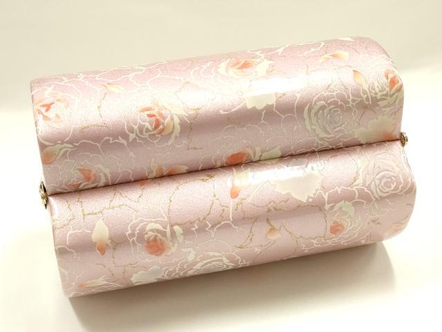 平和屋着物▼和装小物　和装バッグ　振袖用　ハンドバッグ　花柄　金糸　暈し　逸品　AABL1941ay