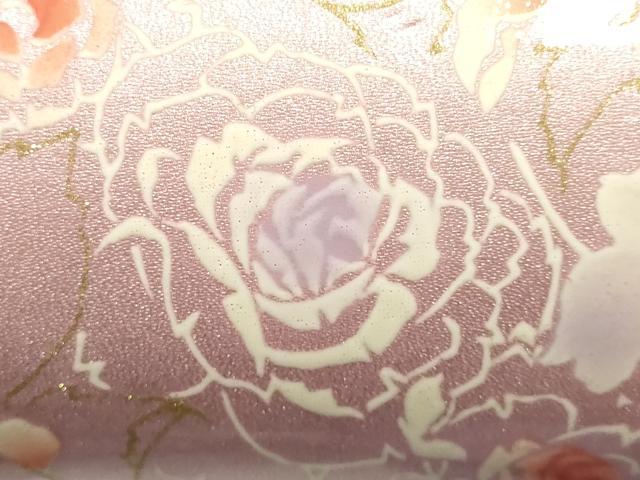 平和屋着物▼和装小物　和装バッグ　振袖用　ハンドバッグ　花柄　金糸　暈し　逸品　AABL1941ay