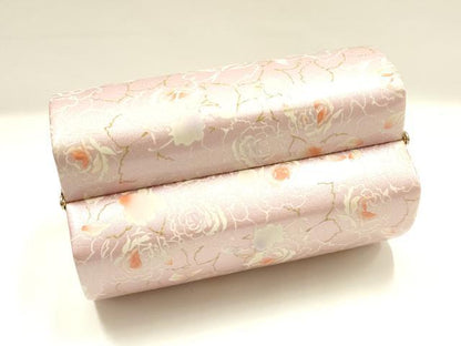 平和屋着物▼和装小物　和装バッグ　振袖用　ハンドバッグ　花柄　金彩　暈し　逸品　AABL1942ay