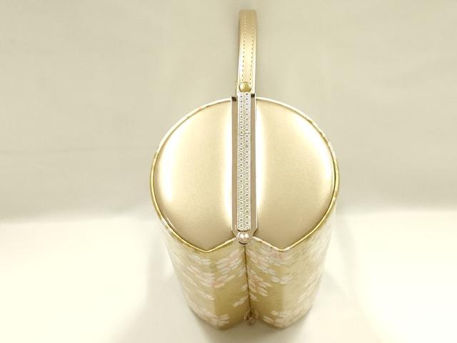 平和屋着物▼和装小物　和装バッグ　振袖用　ハンドバッグ　花柄　金彩　暈し　逸品　AABL1944ay