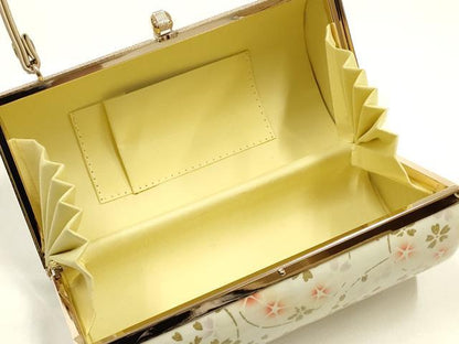 平和屋着物▼和装小物　和装バッグ　振袖用　ハンドバッグ　花柄　金彩　暈し　逸品　AABL1944ay