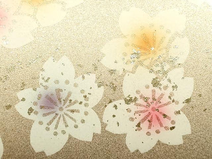平和屋着物▼和装小物　和装バッグ　振袖用　ハンドバッグ　花柄　金彩　逸品　AABL1945ay