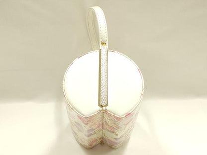 平和屋着物▼和装小物　和装バッグ　振袖用　ハンドバッグ　花柄　金彩　逸品　AABL1946ay