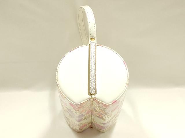 平和屋着物▼和装小物　和装バッグ　振袖用　ハンドバッグ　花柄　金彩　逸品　AABL1946ay