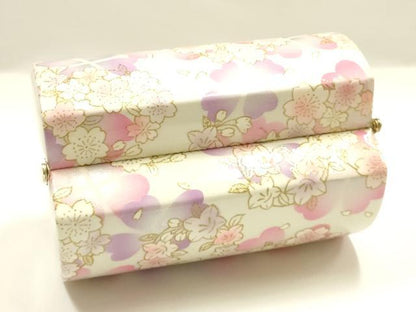 平和屋着物▼和装小物　和装バッグ　振袖用　ハンドバッグ　花柄　金彩　逸品　AABL1946ay