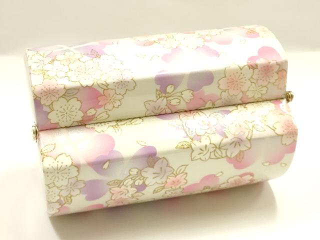 平和屋着物▼和装小物　和装バッグ　振袖用　ハンドバッグ　花柄　金彩　逸品　AABL1946ay
