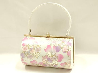 平和屋着物▼和装小物　和装バッグ　振袖用　ハンドバッグ　花柄　金彩　逸品　AABL1947ay