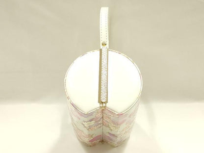 平和屋着物▼和装小物　和装バッグ　振袖用　ハンドバッグ　花柄　金彩　逸品　AABL1947ay