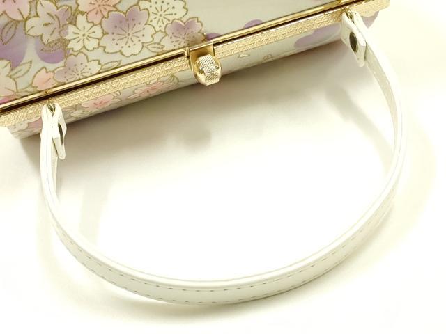 平和屋着物▼和装小物　和装バッグ　振袖用　ハンドバッグ　花柄　金彩　逸品　AABL1947ay