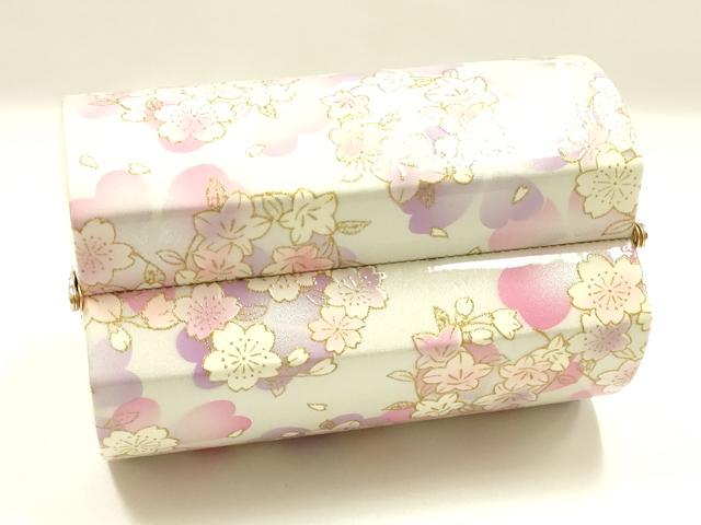 平和屋着物▼和装小物　和装バッグ　振袖用　ハンドバッグ　花柄　金彩　逸品　AABL1947ay
