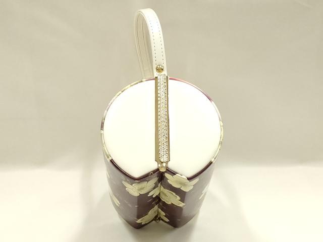平和屋着物▼和装小物　和装バッグ　振袖用　ハンドバッグ　花柄　金彩　暈し　逸品　AABL1948ay