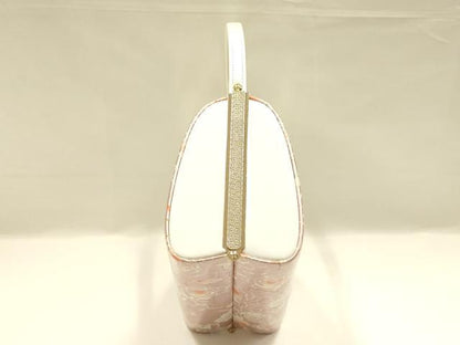 平和屋着物▼和装小物　和装バッグ　振袖用　ハンドバッグ　花柄　金糸　逸品　AABL1951ay