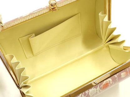 平和屋着物▼和装小物　和装バッグ　振袖用　ハンドバッグ　花柄　金糸　逸品　AABL1951ay