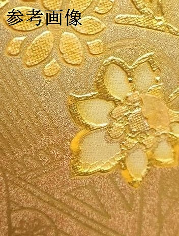 平和屋着物▼和装小物　和装バッグ　ハンドバッグ　更紗風景花文　金彩　逸品　AABL1952ay