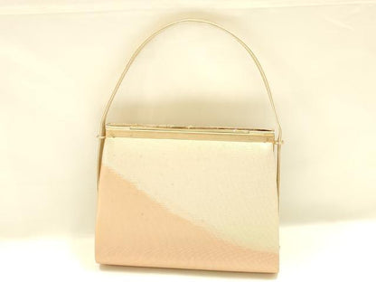 平和屋着物▼和装小物　和装バッグ　ハンドバッグ　花丸文　金銀糸　帯地使用　逸品　AABL1956ay