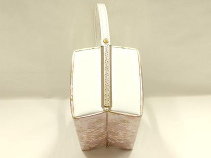 平和屋着物▼和装小物　和装バッグ　振袖用　ハンドバッグ　花柄　金彩　暈し　逸品　AABL1957ay