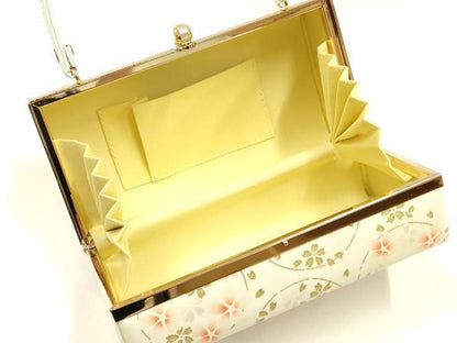 平和屋着物▼和装小物　和装バッグ　振袖用　ハンドバッグ　花柄　金彩　暈し　逸品　AABL1957ay