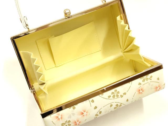 平和屋着物▼和装小物　和装バッグ　振袖用　ハンドバッグ　花柄　金彩　暈し　逸品　AABL1957ay