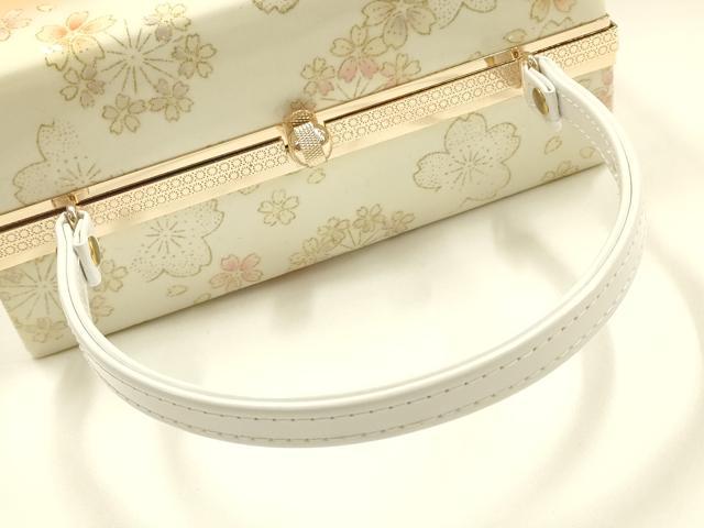 平和屋着物▼和装小物　和装バッグ　振袖用　ハンドバッグ　花柄　金彩　暈し　逸品　AABL1960ay