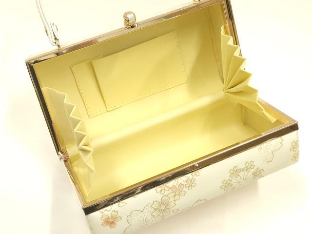 平和屋着物▼和装小物　和装バッグ　振袖用　ハンドバッグ　花柄　金彩　暈し　逸品　AABL1960ay