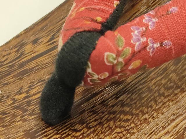 平和屋着物▼和装小物　下駄　桐下駄　鼻緒:花柄　逸品　未使用　AABL1964ay