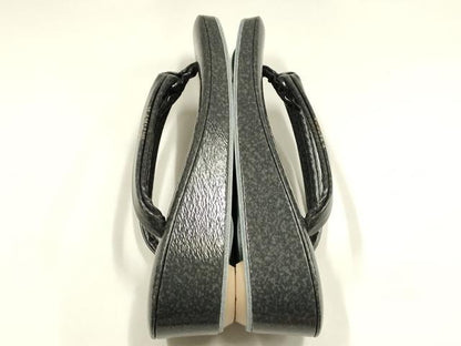 平和屋着物▼和装小物　和装草履　草花　箱付き　逸品　未使用　AABL1970ay