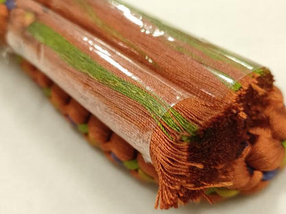 平和屋本店●和装小物　帯締め・帯揚げセット　大正十四年創業 和装小物の老舗 三ッ杵印 紐の渡敬　丸組　金糸　逸品　未使用　AABL2000ay