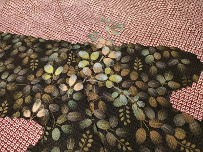 平和屋着物●訪問着　作家物　総絞り　流水花文　金糸　金彩　正絹　逸品　未使用　AABL2007ck