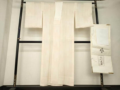 平和屋着物●京都老舗銘店・に志田　長襦袢　無双仕立て　霞文　暈し染め　たとう紙付き　正絹　逸品　AABL2015ck