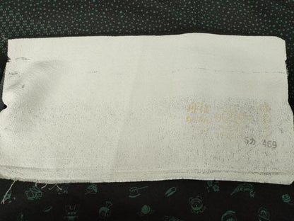 平和屋着物●訪問着　作家物　玩具花文　黒地　丹後ちりめん　反端付き　ロング丈　正絹　逸品　未使用　AABL2016ck