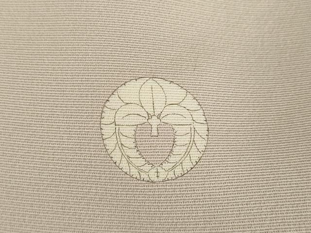 平和屋本店●銀座きしや　色留袖　駒刺繍　笹　松　菊　吉祥文　共箱・たとう紙付き　正絹　逸品　AABL2025ck