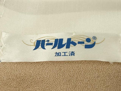 平和屋着物●訪問着　駒刺繍　道長扇面花文　金彩　正絹　逸品　AABL2029ck