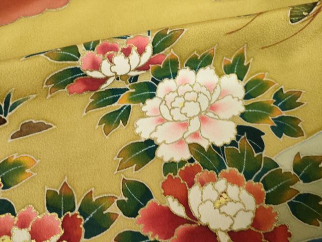 平和屋着物●豪華黒留袖　作家物　風景文　金彩　正絹　逸品　AABL2039ck