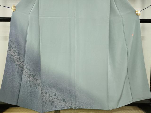 平和屋着物●訪問着　作家物　おかべみつこ　霞文　暈し染め　正絹　逸品　AABL2047ck