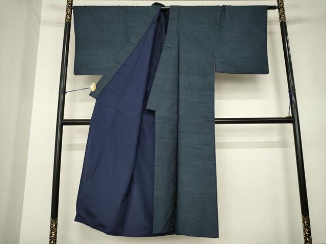 平和屋着物●男性　紬　霞文　正絹　逸品　AABL2052ck