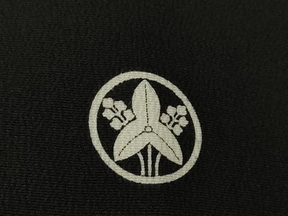 平和屋着物●豪華黒留袖　作家物　花鳥文　金彩　正絹　逸品　AABL2053ck