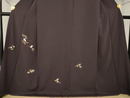 平和屋着物●訪問着　総刺繍　兎花文　金糸　正絹　逸品　未使用　AABL2058ck